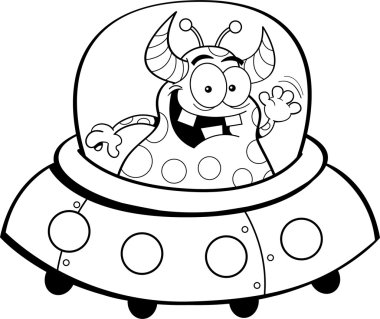 çizgi film uzay aracı