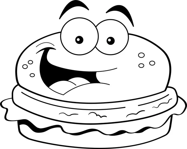 karikatür hamburger