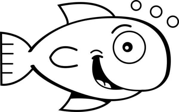 Zeichentrickgoldfisch — Stockvektor