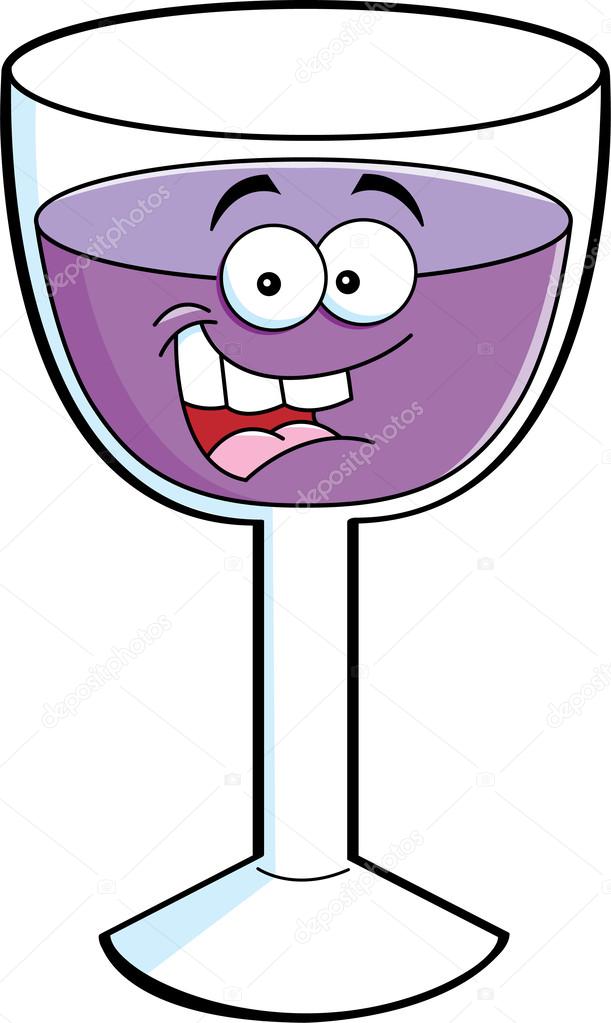 pic Clip Art Animated Wine Glass cartoon wine glass vector image by c kenbenner vector stock 27535925