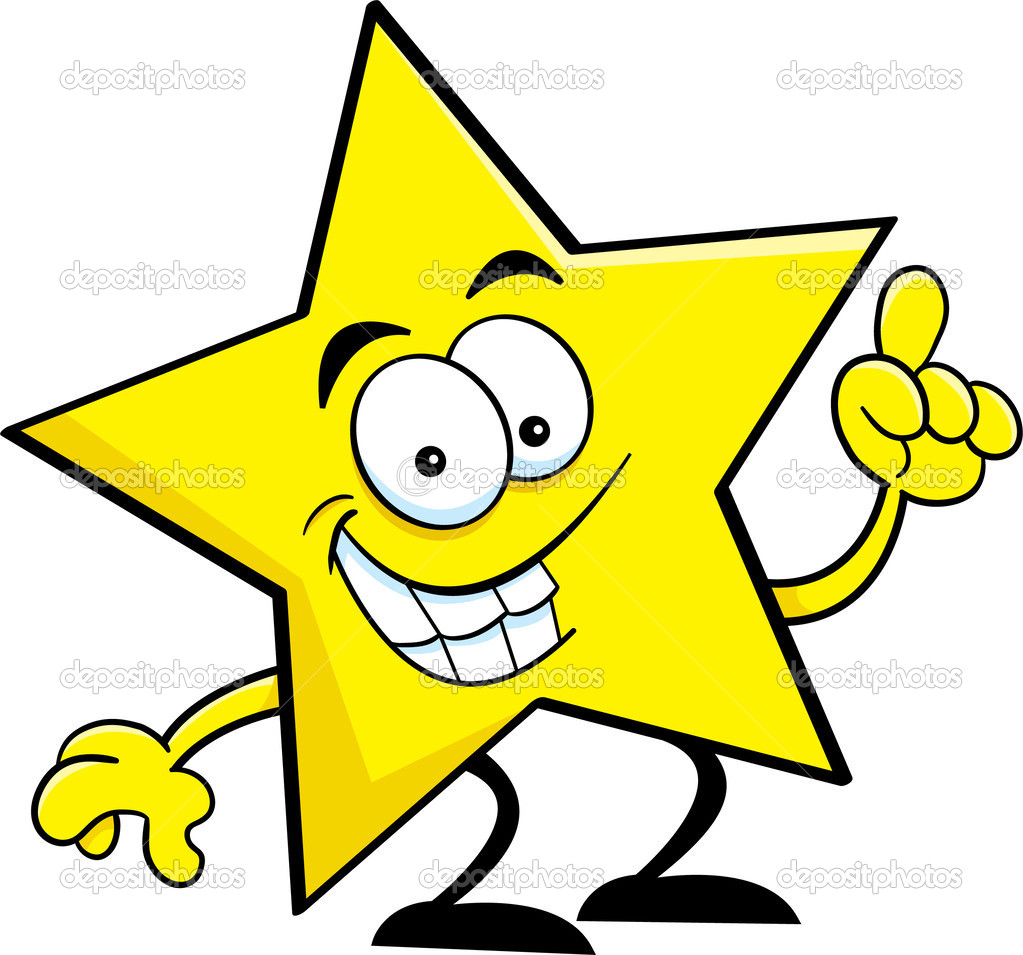 Cartoon illustration of a smiling star Stock Vector Image by ©kenbenner  #27643687