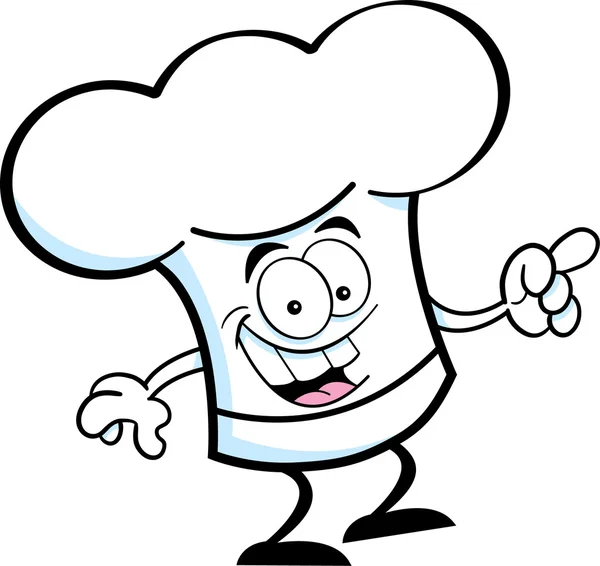 Karikatura šéfkuchařské čepice — Stockový vektor