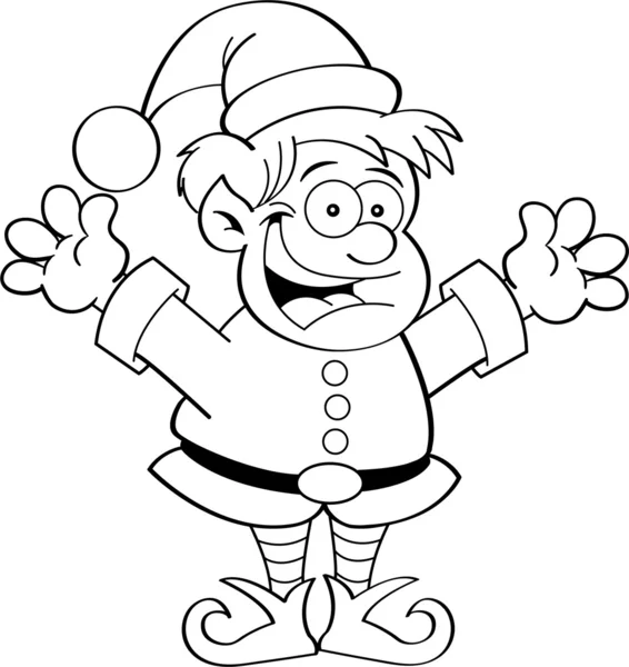 Cartoon elf — Stockvector