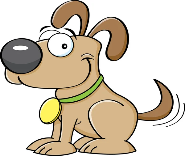 Kreslené štěně — Stockový vektor