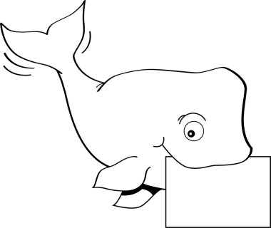 işareti karikatür balina