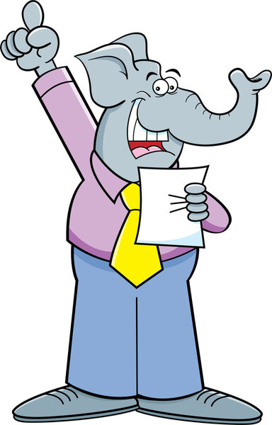 Мультипликационный слон
