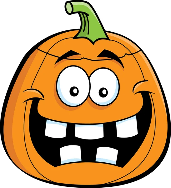 Cartoon pumpkin — Stock Vector