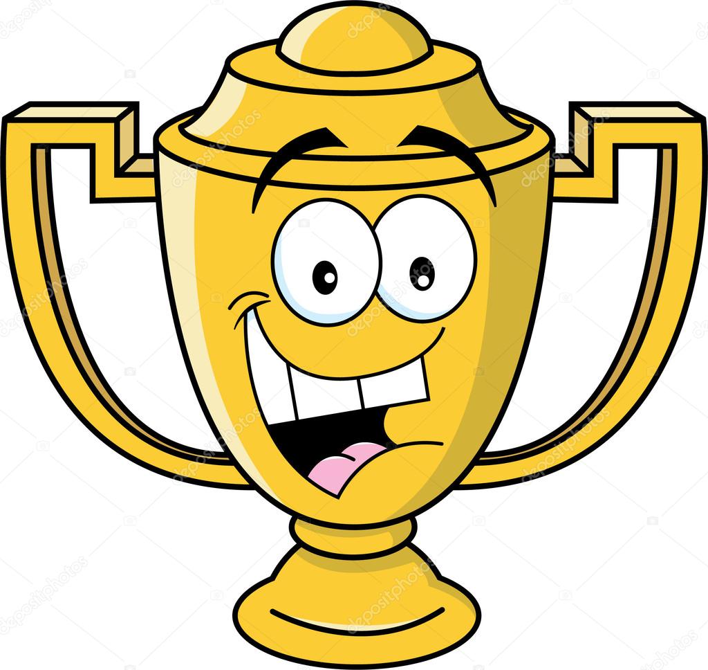 Coupe troph e sourire dessin anim image vectorielle par Coupe troph e sourire dessin anim image vectorielle par
