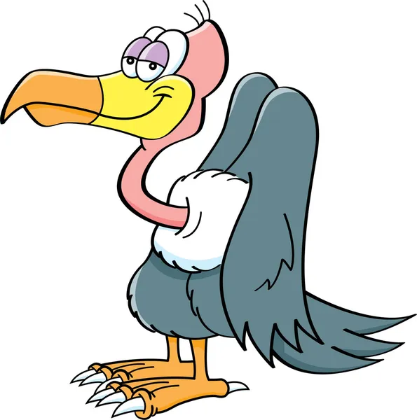 Cartoon buzzard — Stock Vector