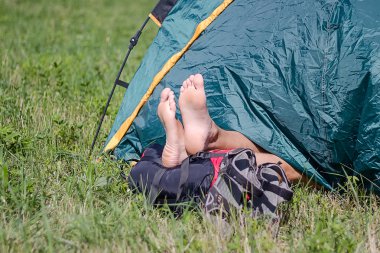 bir çadırda turizm
