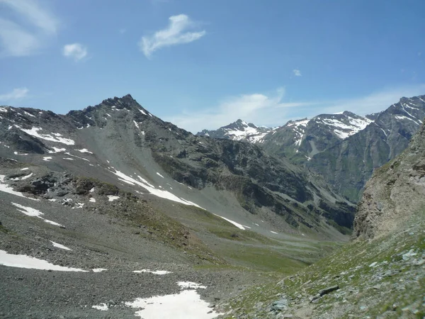 Malebný Pohled Horské Panorama Italských Alpách Kopírovacím Prostorem Pro Váš — Stock fotografie