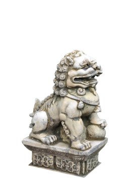 Çinli erkek aslan heykeli 