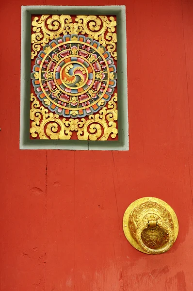 Golden door handle — Stock Photo, Image