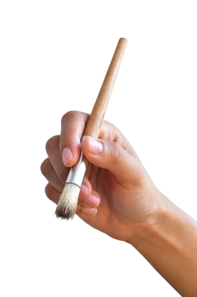 Coffee brush dusting — Stock Photo, Image