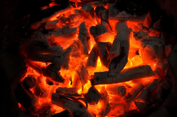 Carbone bruciato — Foto Stock