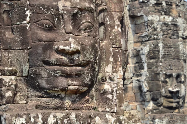 Face in bayon temple cambodia — Stock Photo, Image