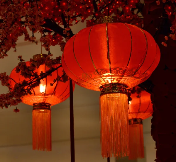 Röda lyktan kinesiska nyåret — Stockfoto