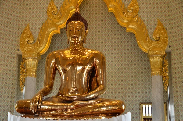 Ren, gyllen Buddha i Wat Traimit – stockfoto