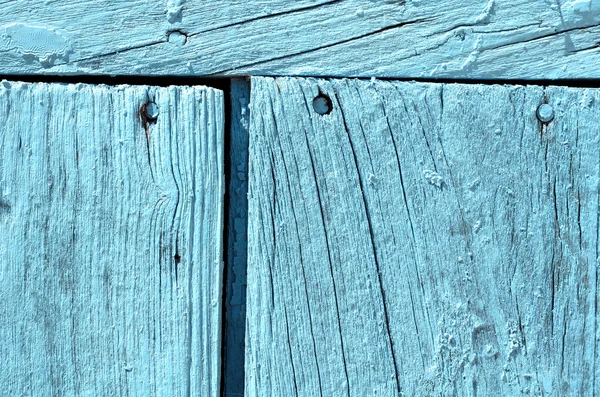 Old grunge weathered blue door — Stock Photo, Image