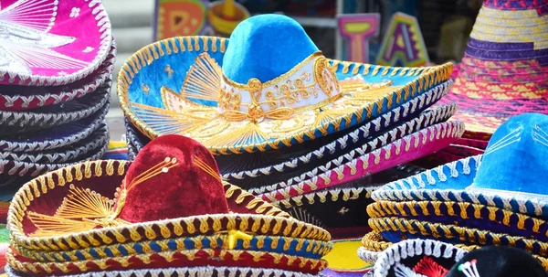 Mexikanska sombrero hattar — Stockfoto