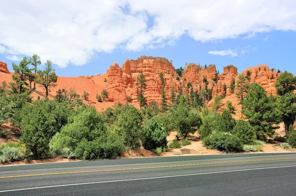 Red canyon yolu — Stockfoto