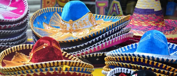 Chapéus sombrero mexicanos — Fotografia de Stock