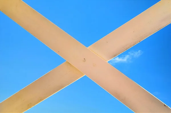 Cross signe on sky — Stock Photo, Image