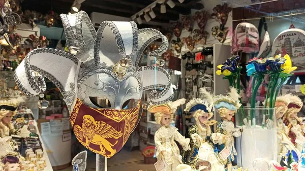 Venise Italie Décembre 2020 Masques Carnaval Vénitien Boutique Souvenirs Dans Images De Stock Libres De Droits