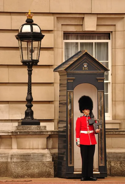 Londres Inglaterra Julio 2011 Colorido Cambio Ceremonia Guardia Palacio Buckingham — Foto de Stock