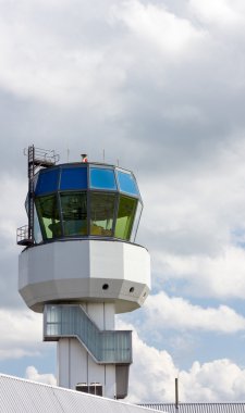 Control tower of regional airport clipart