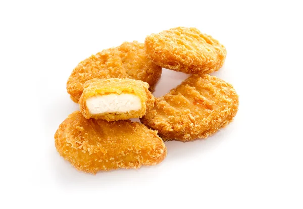 Fried chicken nuggets — Stock Photo, Image