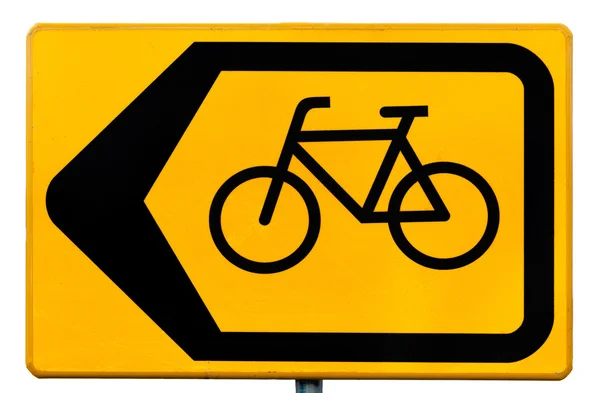 Dopravní značka pro cyklisty označující dopravní — Stock fotografie