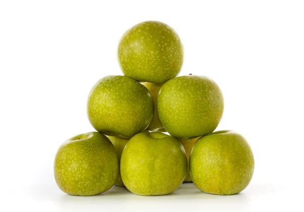 Stack of Granny Smith apples — Stock Photo, Image