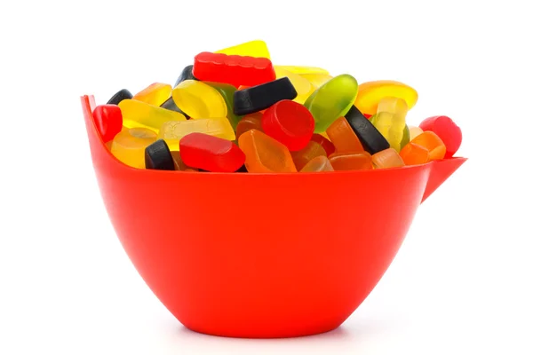 Bowl with colorful candy — Stock Photo, Image