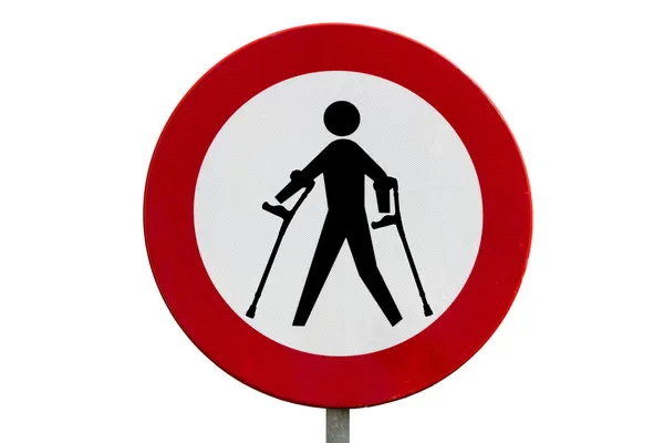 Prohibited for persons with reduced mobility — Stock Photo, Image