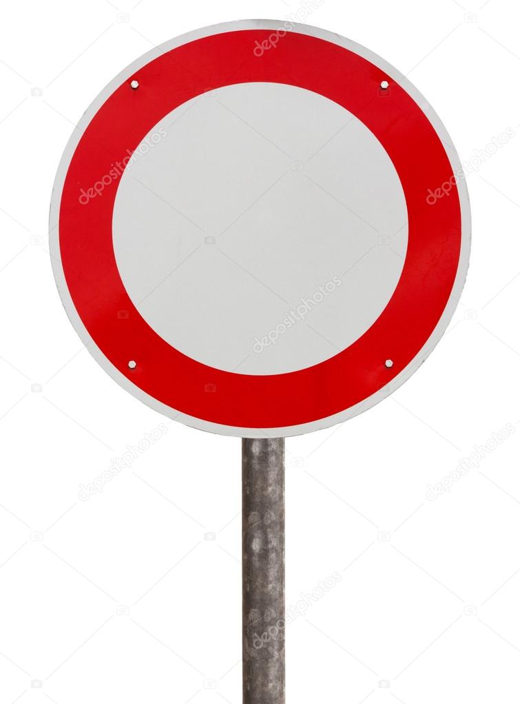 No vehicles traffic sign