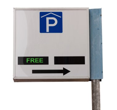 bilgi işareti kapalı otopark