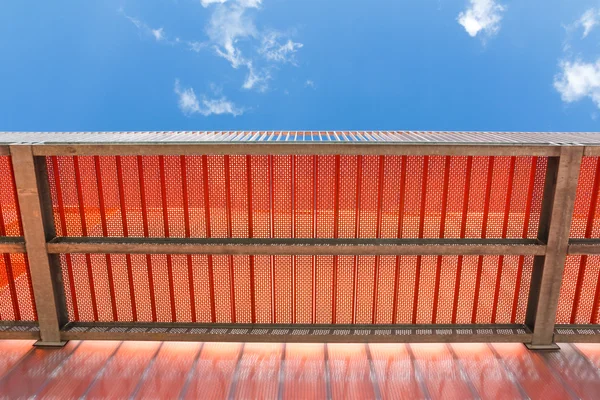 Under the emergency exit of a building — Stock Photo, Image