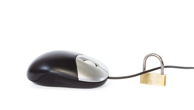 asma kilit ile güvenli bilgisayar fare