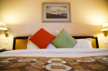 sıcak otel odası alan sığ derinliği ile yaktı