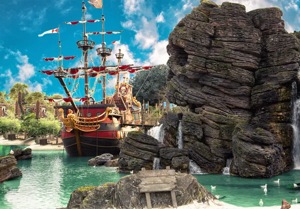 Pirate island Stockfoto