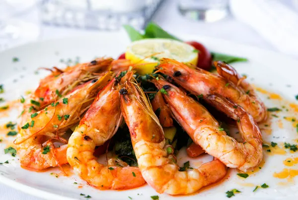 Shrimps-Salat lizenzfreie Stockbilder