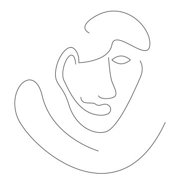 Beyaz bir arkaplan tarafından izole edilmiş siyah beyaz erkek portresi..