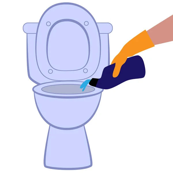 Adam tuvaleti temizleyecek..