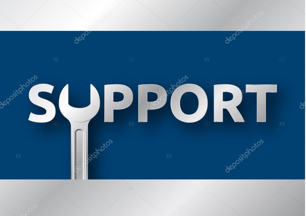 Support Icon - the U is an open-end wrench