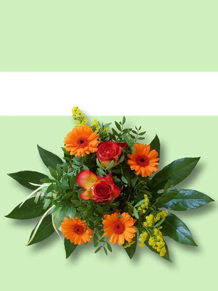 Flower greeting — Stock Photo, Image