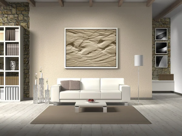 Land stijl interieur — Stockfoto