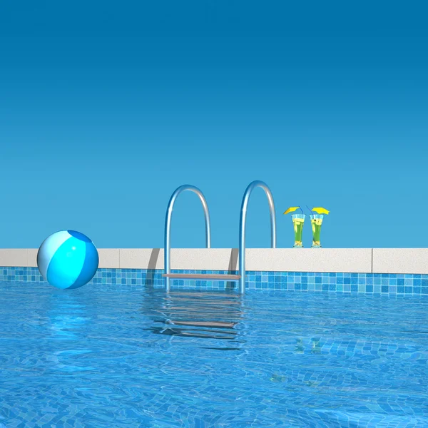 Im Pool — Stockfoto