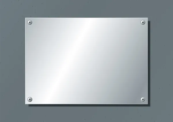 Aluminum plate Stock Vector