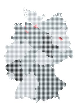 German map raster clipart